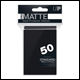 Ultra Pro - Standard Pro Matte Card Sleeves 50pk - Black (12 Count CDU)