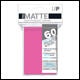 Ultra Pro - Small Pro Matte Card Sleeves 60pk - Bright Pink (10 Count CDU) 