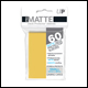 Ultra Pro - Small Pro Matte Card Sleeves 60pk - Yellow (10 Count CDU) 