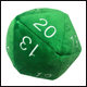 Ultra Pro - Jumbo D20 Novelty Dice Plush - Green with White Numbering