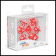 Oakie Doakie Dice - RPG Set 7 Pack Translucent - Red