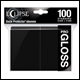 Ultra Pro - Eclipse Gloss Standard Sleeves 100 Pack - Jet Black