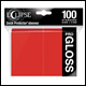 Ultra Pro - Eclipse Gloss Standard Sleeves 100 Pack - Apple Red