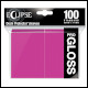 Ultra Pro - Eclipse Gloss Standard Sleeves 100 Pack - Hot Pink