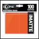 Ultra Pro - Eclipse Standard Matte Sleeves 100 Pack - Pumpkin Orange