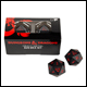 Ultra Pro - Dungeons & Dragons - Heavy Metal Black and Red D20 Dice Set