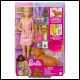 Barbie - Doll and Newborn Pups Playset (4 Count)