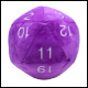 Ultra Pro - Jumbo D20 Novelty Dice Plush - Purple With White Numbering