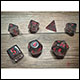 Chessex - Translucent Polyhedral 7 Dice Set - Smoke & Red 