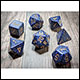 Chessex - Speckled Polyhedral 7 Dice Set - Golden Cobalt