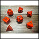 Chessex - Opauqe Polyhedral 7 Dice Set - Orange w/Black