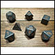 Chessex - Opaque Polyhedral 7 Dice Set - Dark Grey w/Copper