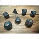 Chessex - Opauqe Polyhedral 7 Dice Set - Dusty Blue w/Gold