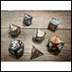 Chessex - Gemini Polyhedral 7 Dice Set - Copper, Steel & w/White