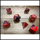 Chessex - Gemini Polyhedral 7 Dice Set - Purple-Red w/Gold