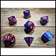 Chessex - Gemini Polyhedral 7 Dice Set - Blue-Purple w/Gold