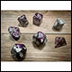 Chessex - Gemini Polyhedral 7 Dice Set - Purple-Steel w/White