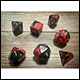 Chessex - Gemini Polyhedral 7 Dice Set - Black-Red w/Gold