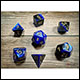 Chessex - Gemini Polyhedral 7 Dice Set - Black-Blue w/Gold