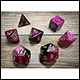 Chessex - Gemini Polyhedral 7 Dice Set - Black-Purple w/Gold