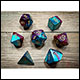 Chessex - Gemini Polyhedral 7 Dice Set - Purple-Teal w/Gold
