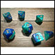 Chessex - Gemini Polyhedral 7 Dice Set - Blue-Teal w/Gold
