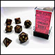 Chessex - Scarab Polyhedral 7 Dice Set - Blue Blood w/Gold
