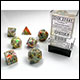 Chessex - Festive Polyhedral 7 Dice Set - Vibrant w/Brown