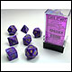 Chessex - Lustrous Polyhedral 7 Dice Set - Purple w/Gold
