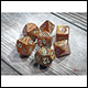 Chessex - Glitter Polyhedral 7 Dice Set - Gold & Silver