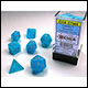 Chessex - Borealis Polyhedral 7 Dice Set - Luminary Sky Silver 