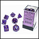 Chessex - Borealis Polyhedral 7 Dice Set - Luminary Royal Purple & Gold 