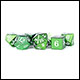 Fanroll - 16mm Metal Polyhedral Dice Set: Green