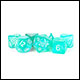 Fanroll - 16mm Acrylic Polyhedral Dice Set: Stardust Turquoise