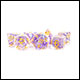 Fanroll - 16mm Resin Polyhedral Dice Set: Pearl Purple w/ Gold Numbers