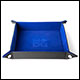 Fanroll - Fold Up Velvet Dice Tray w/ PU Leather Backing - Blue