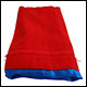 Fanroll - Large Velvet Dice Bag - Red w/ Blue Satin