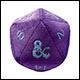 Ultra Pro - Dungeons & Dragons - Jumbo D20 Plush - Phandelver Campaign - Royal Purple and Sky Blue